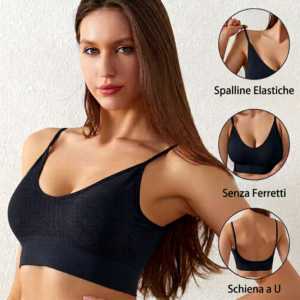 Set di Lingerie a Costine Senza Cuciture