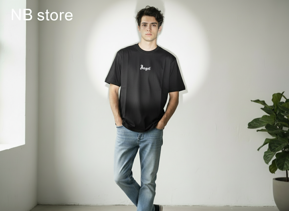 t-shirt maniche corte Angel con ali art 1820