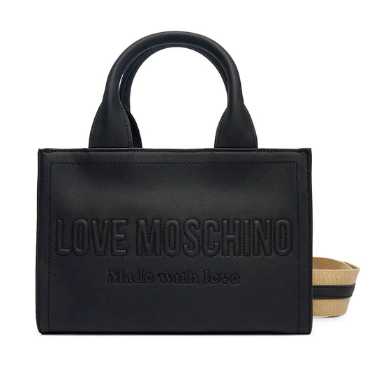 Borsa Donna a Mano Love Moschino in Ecopelle con Tracolla - Nera