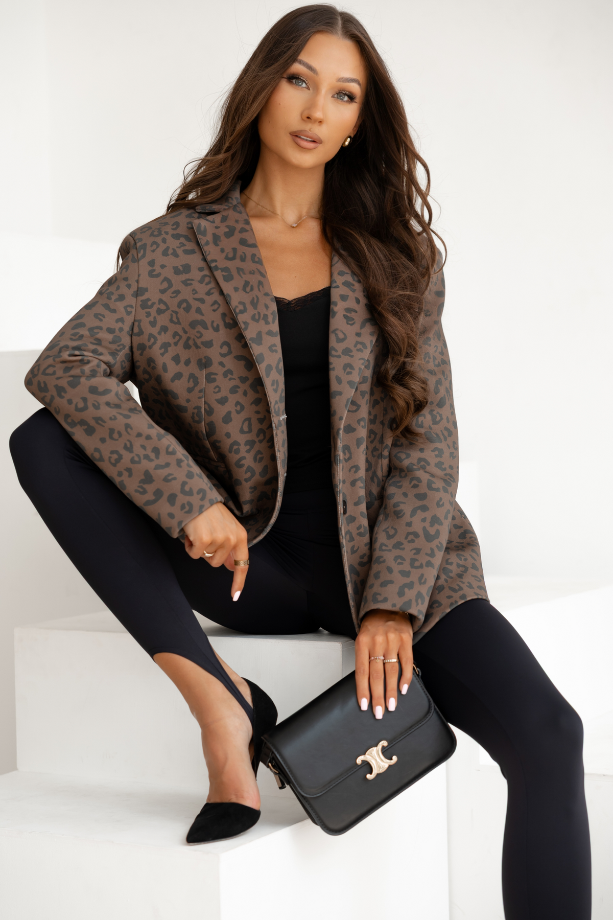 Blazer donna leopardato