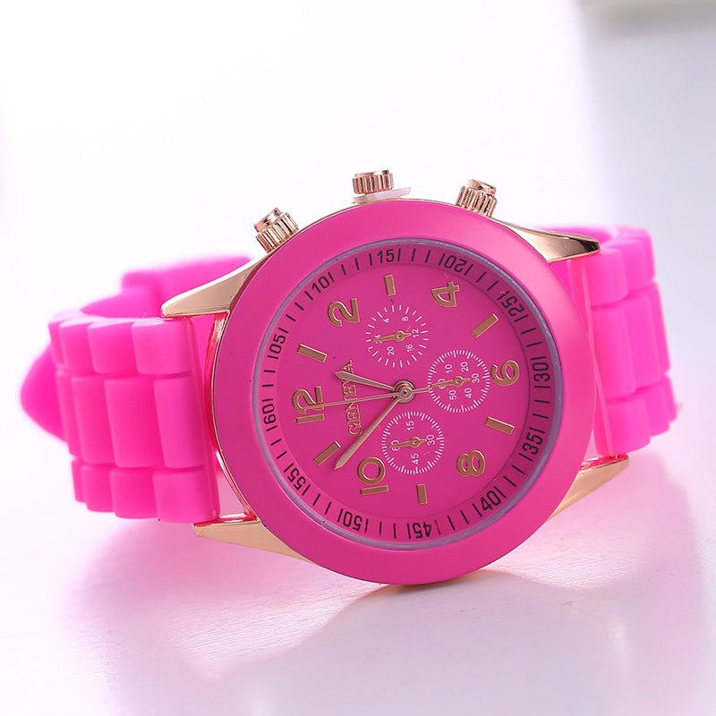 Orologio Al Quarzo con cinturino in silicone morbido