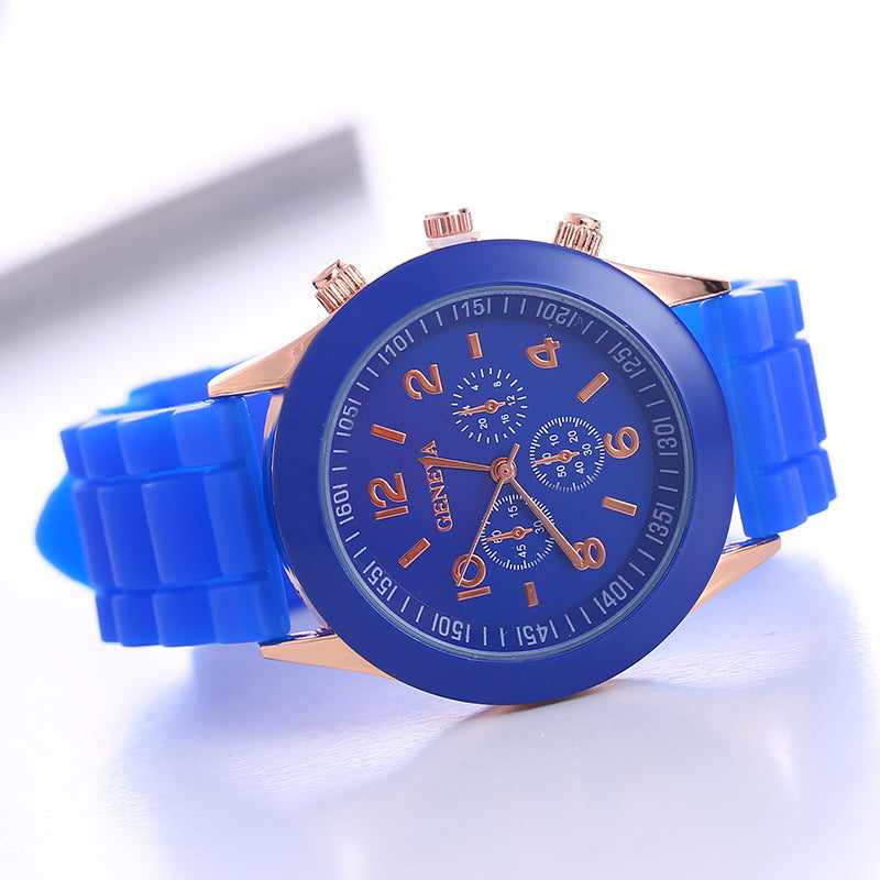 Orologio Al Quarzo con cinturino in silicone morbido