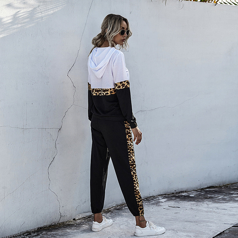 Tuta Donna Leopardata Con Cappuccio