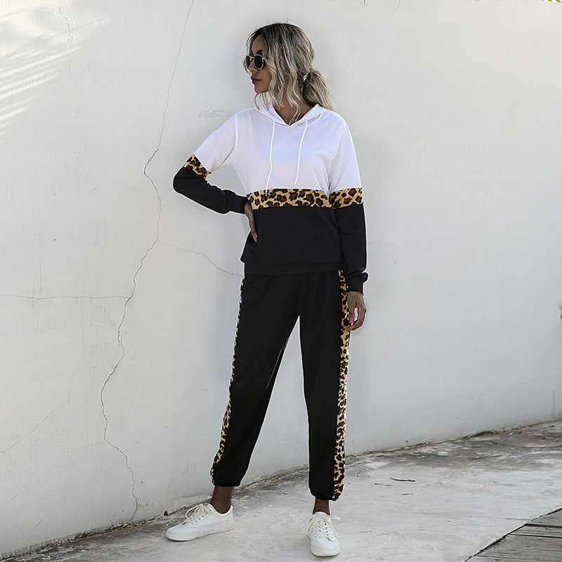 Tuta Donna Leopardata Con Cappuccio