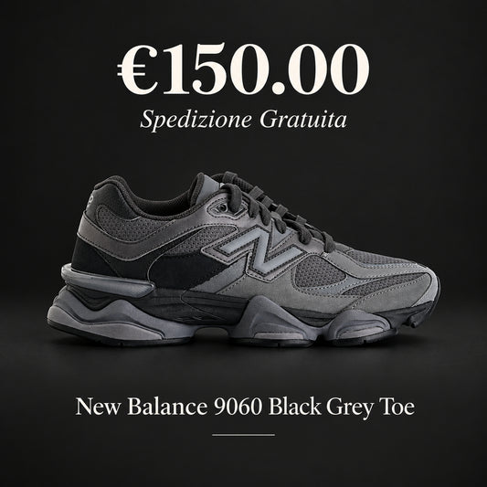 New Balance 9060 Black Grey Toe