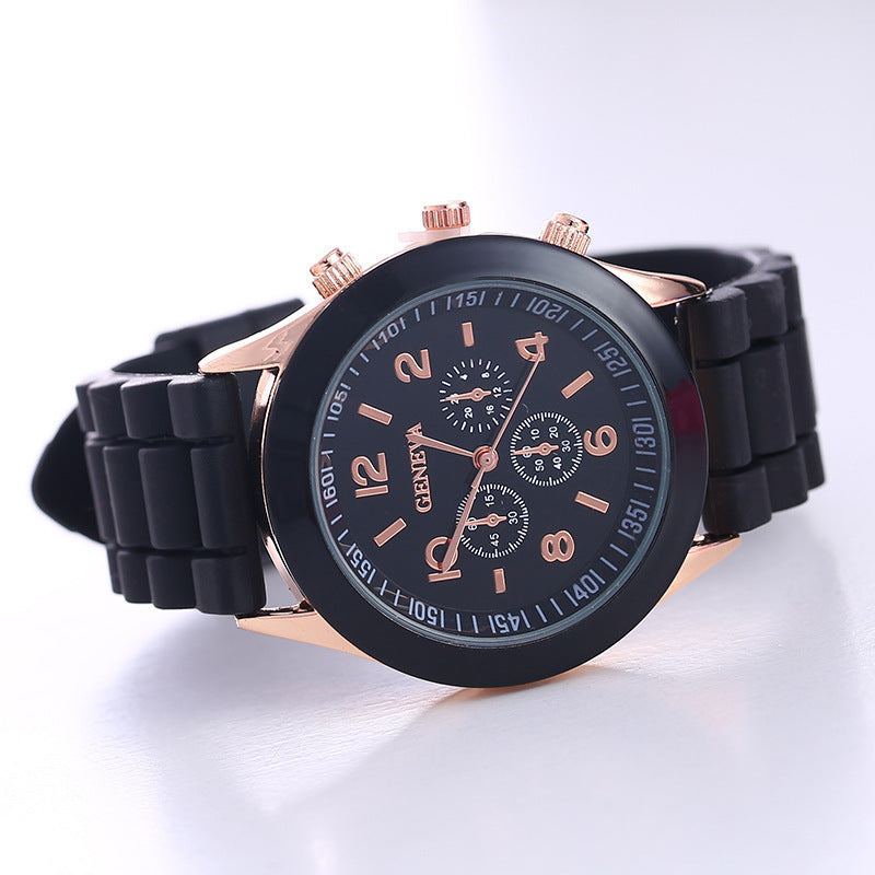 Orologio Al Quarzo con cinturino in silicone morbido