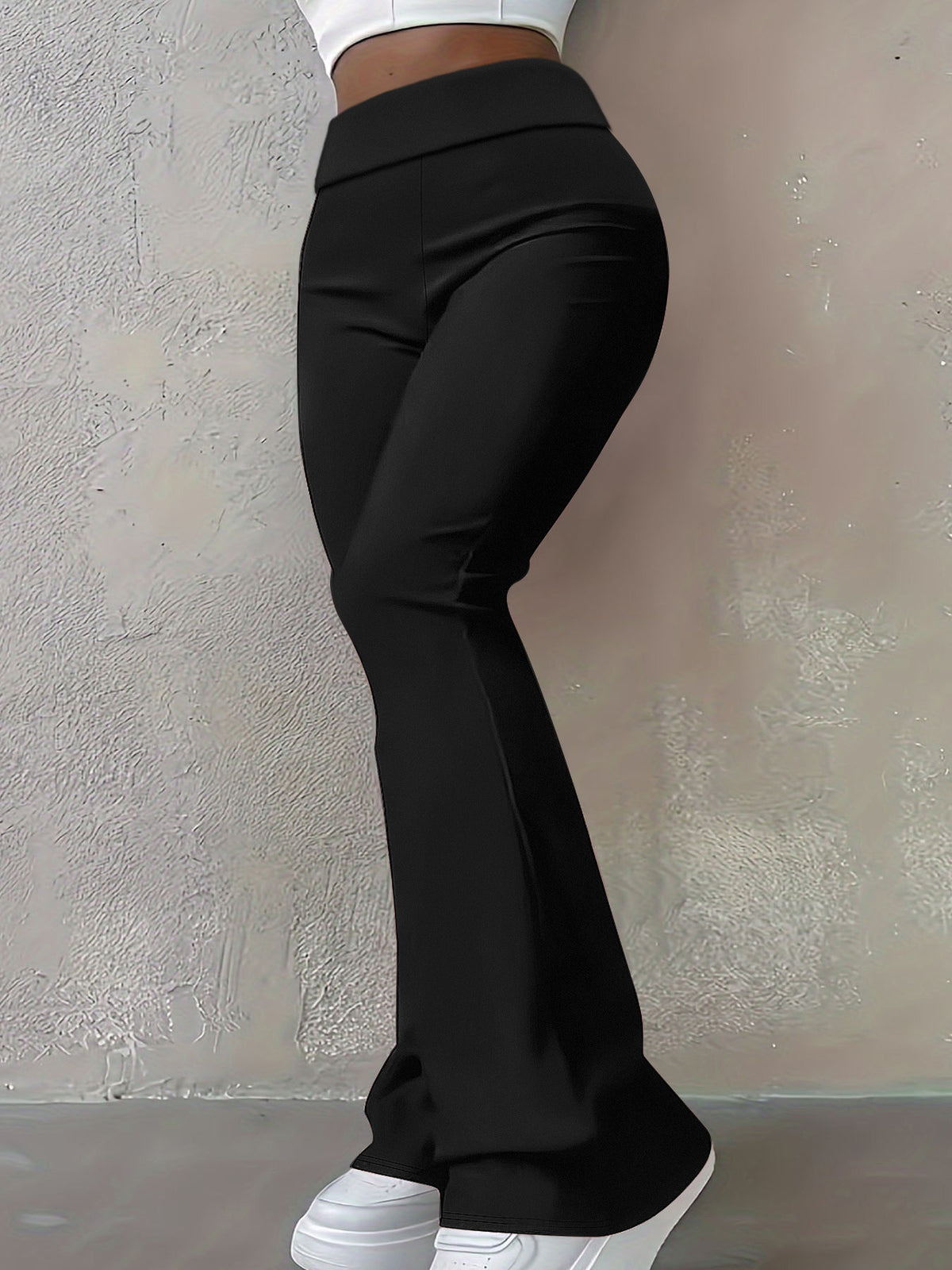 Leggings Tinta Unita Elastico Lunghi