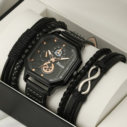 Orologio Uomo Con Braccialetti Coordinati
