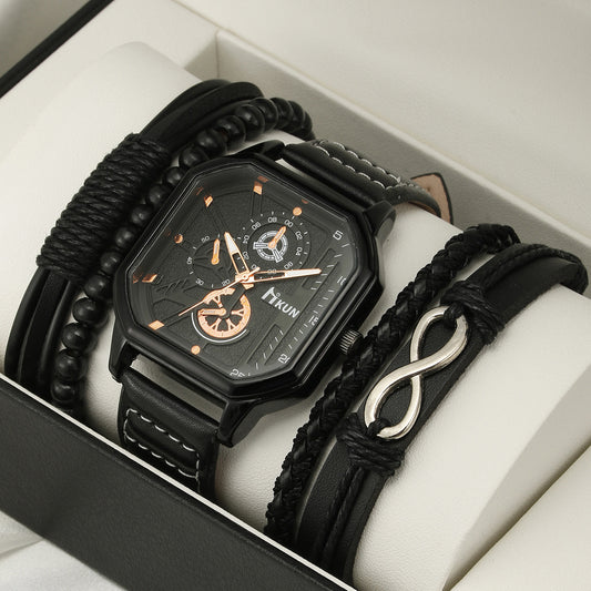 Orologio Uomo Con Braccialetti Coordinati