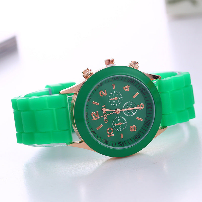 Orologio Al Quarzo con cinturino in silicone morbido