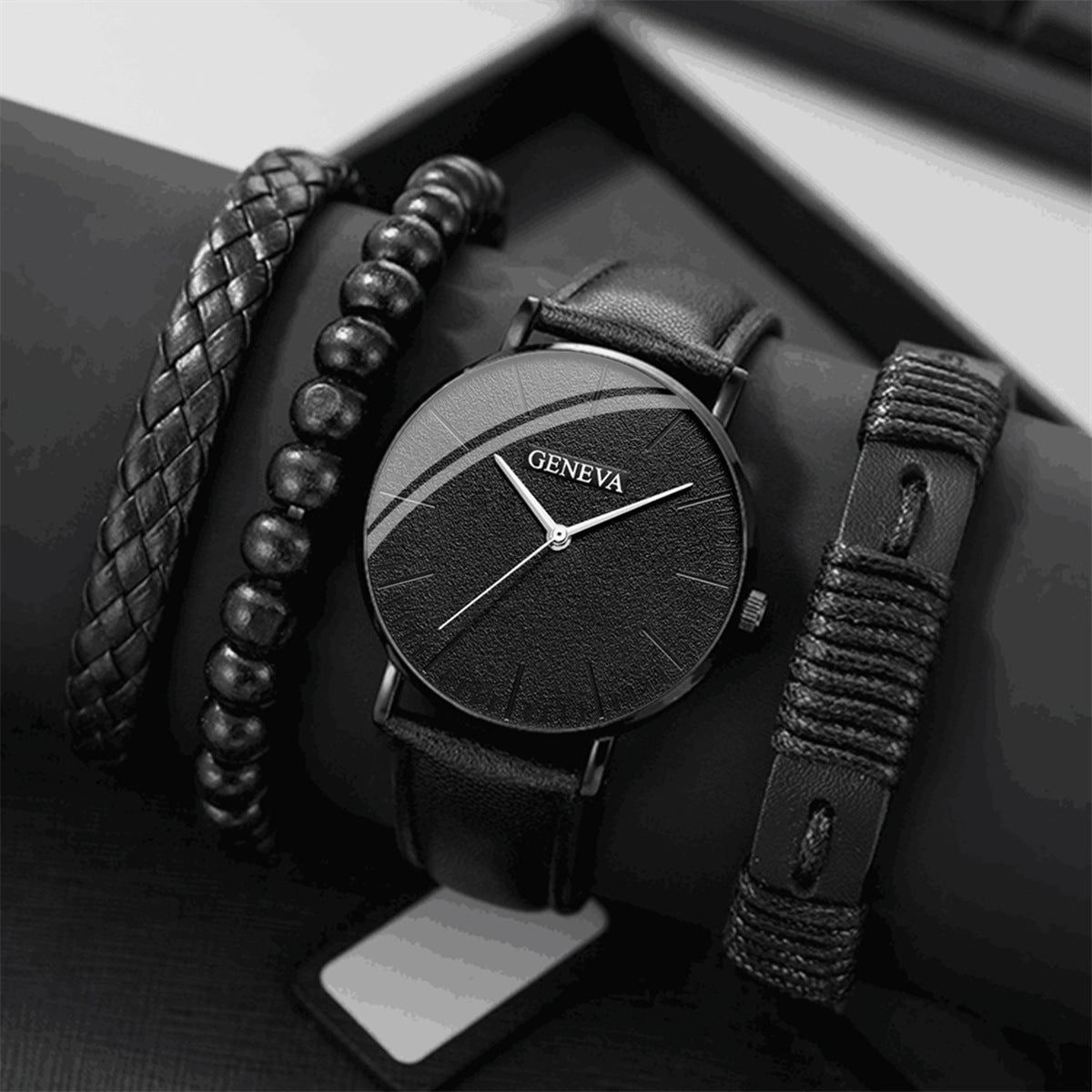 Set Orologio al Quarzo Sportivo Uomo