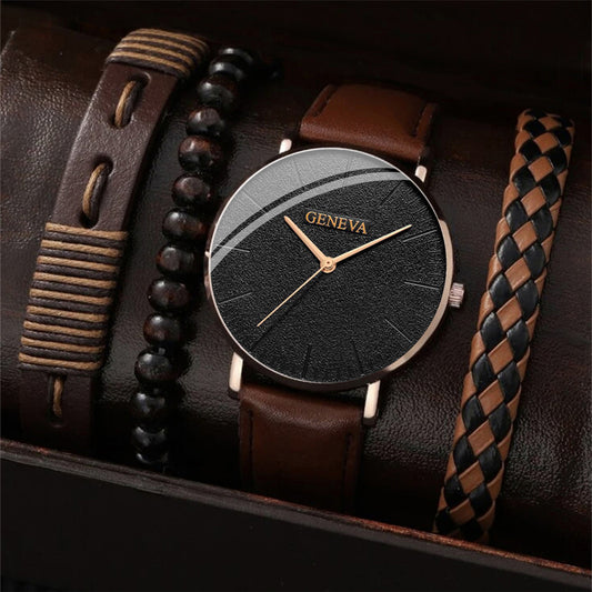 Set Orologio al Quarzo Sportivo Uomo