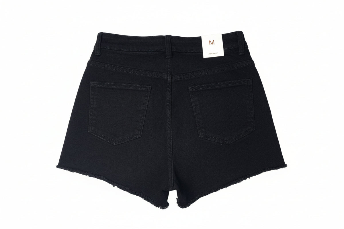 pantaloncini donna brillantini neri