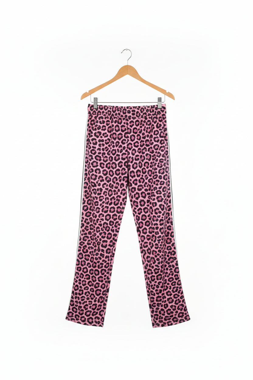 tuta donna leopardata rosa