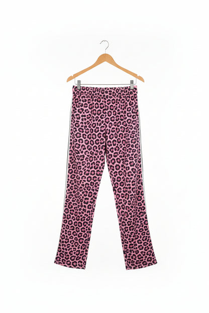 tuta donna leopardata rosa