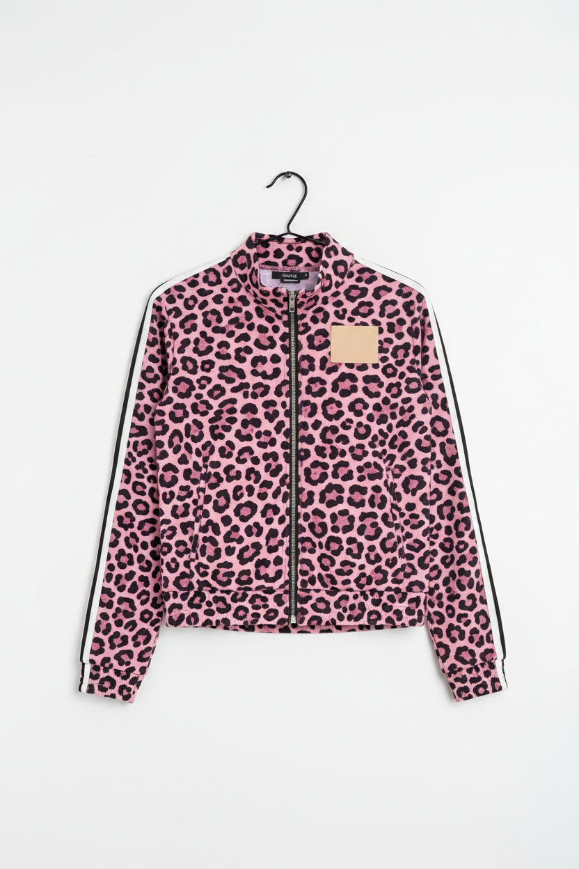 tuta donna leopardata rosa