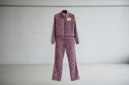 tuta donna leopardata rosa