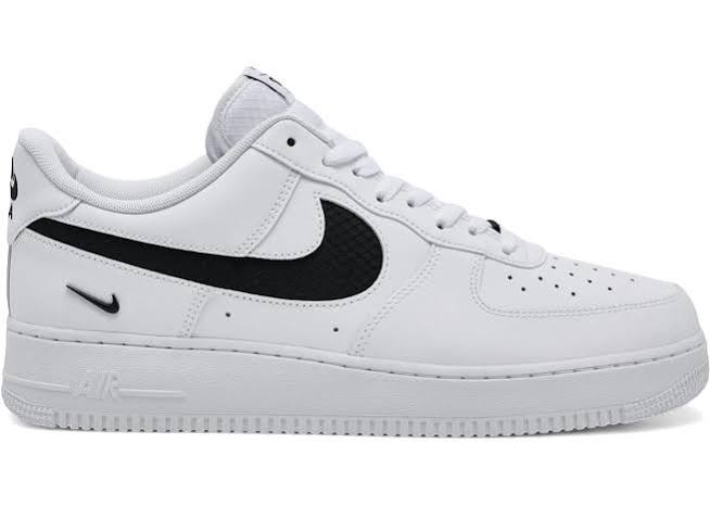 Nike Air Force 1 Low SE Nylon Swoosh Bianco Nero