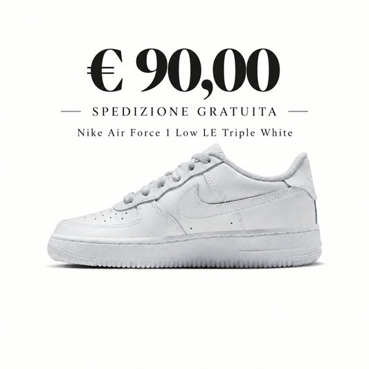 Nike Air Force 1 Low LE Triple White (GS) - FV5951-111